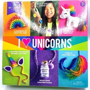 Craft-tastic I Love Unicorns Kit Craft Kits 6 Plush Headband Tassel Tail Magic